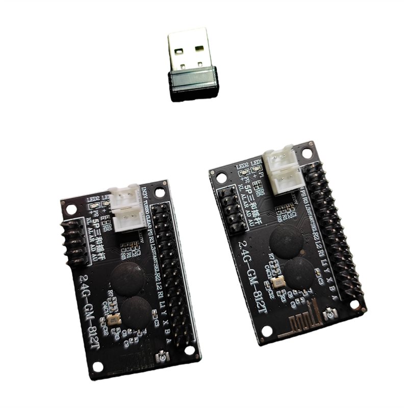 Joystick Arcade Parts - A99E-2.4G Kablosuz 2 Oyuncu Arcade USB