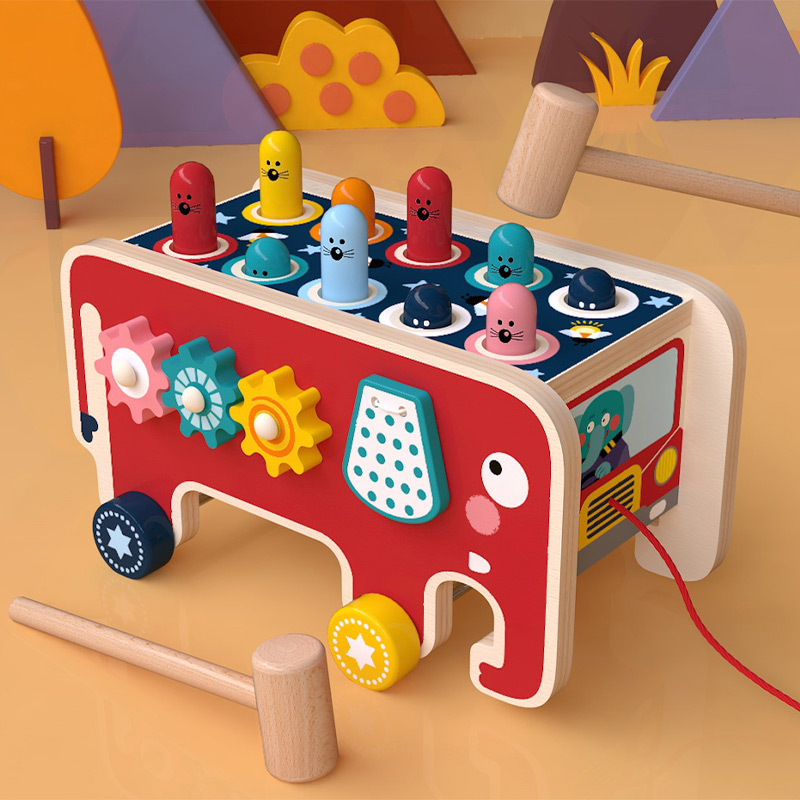 Whack A Mole Arcade - BabyToys bebe Yürümeye Başlayan Çocuk Ahşap