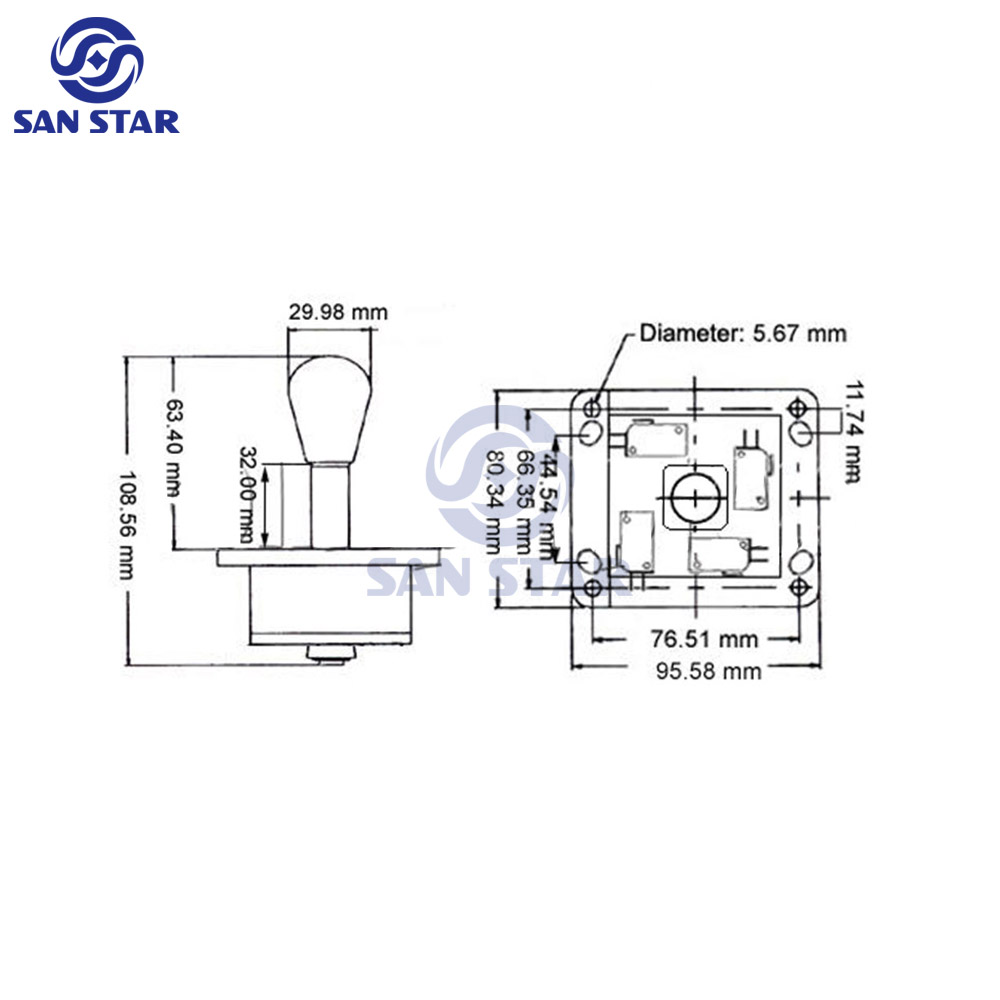 Naylon JS20 plastik 4 mini oyu - Joystick Arcade Parts incelemesi ve fiyatı
