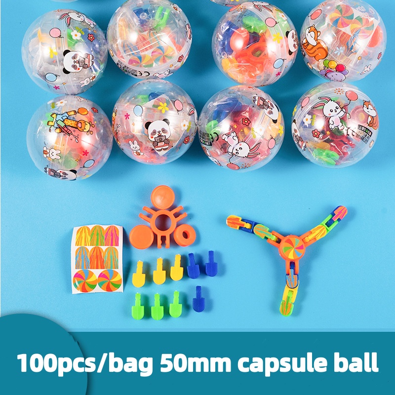 100 adet/torba 50mm kapsül top - Prize Capsule Toy Machine incelemesi ve fiyatı